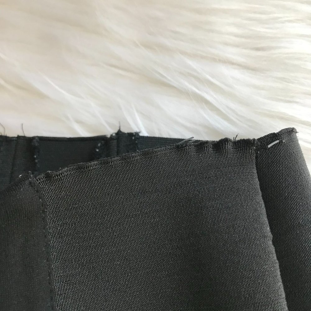 Zara Basic Black Cropped Ponte Pull-On Pants - Si… - image 6